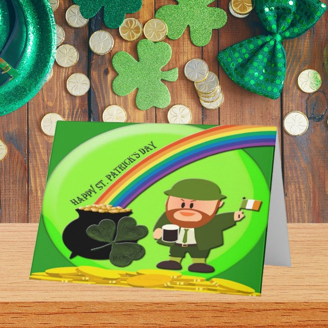 St. Patrick's Day End of Rainbow Karte (St. Patrick's Day End of Rainbow Card)