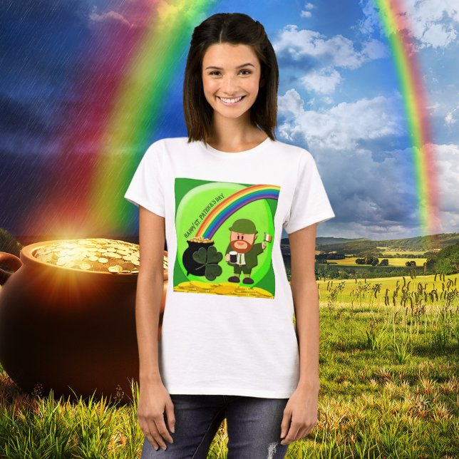 St. Patrick's Day End of Rainbow T - Shirt (St. Patrick's Day End of Rainbow T-Shirt)