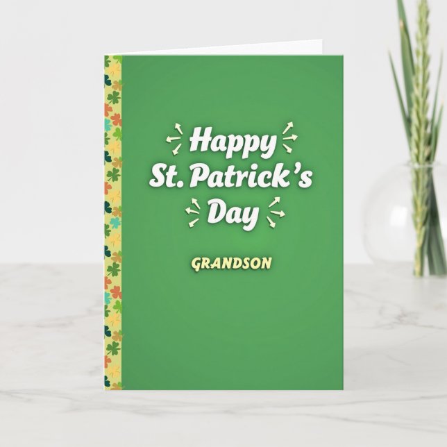 St. Patricks Day Enkelkarte Karte (Vorderseite)