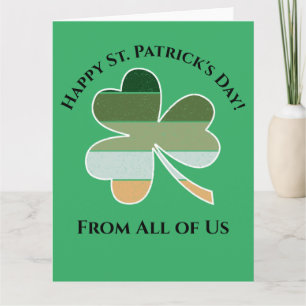 St. Patrick's Day erschüttert Lucky Irish Kleeblat Karte