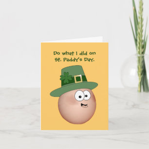 St. Patrick's Day Erwachsenenhumor Karte