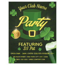St. Patrick's Day Event Party Flyer