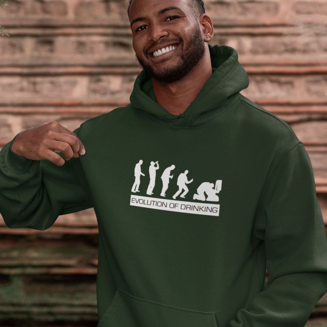 St. Patrick's Day Evolution des Trinkens Hoodie (Von Creator hochgeladen)