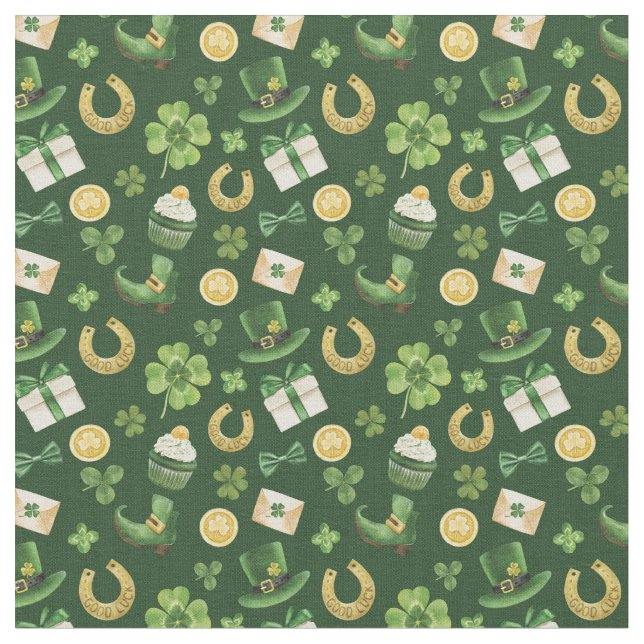 St Patricks Day Fabric Stoff (Nahaufnahme)