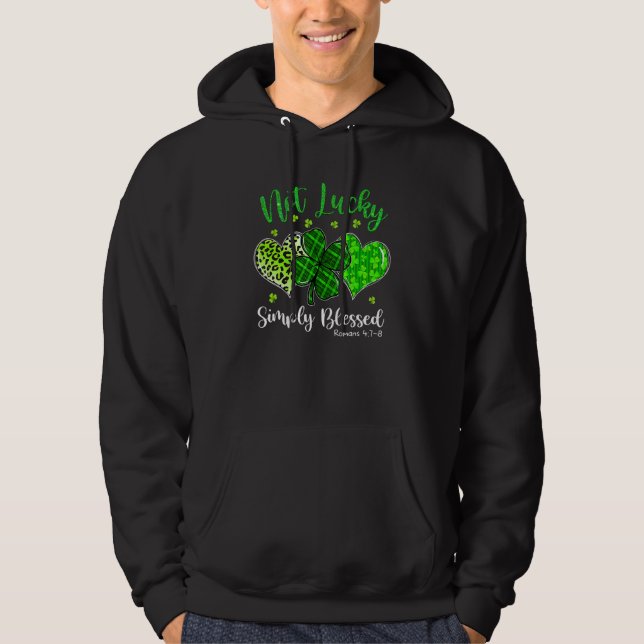 St Patricks Day Faith Christian Tee Not Lucky Simp (Vorderseite)