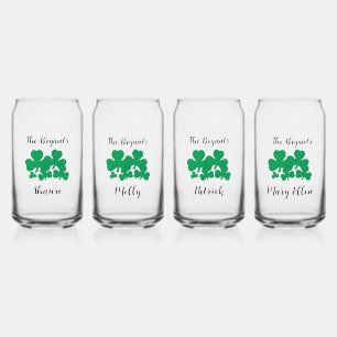 St Patrick's Day Family Personalisiertes Design Dosenglas