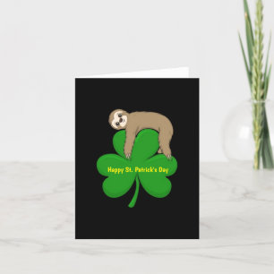 St. Patrick's Day Faultier-Feiertagskarte Feiertagskarte