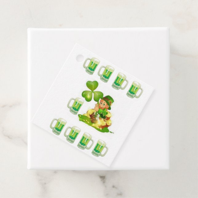 St. Patrick's Day Favor Tag Geschenkanhänger (Beispiel)