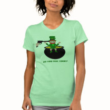St Patrick's Day Feel Lucky Womens T - Shirt