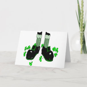 St. Patrick's Day Feet Karte