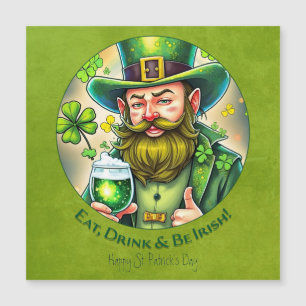 St. Patrick's Day-Feier - ein Toast auf das Glück Magnetkarte