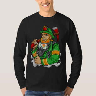St. Patrick's Day Feuerwehrmann T-Shirt