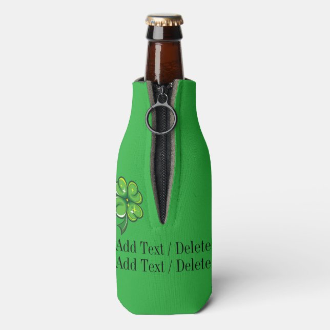 St. Patrick's Day - Flasche Cooler Flaschenkühler (Flasche Rückseite)