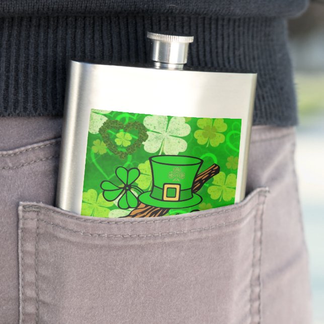 St. Patrick's Day Flask Flachmann (Beispiel)