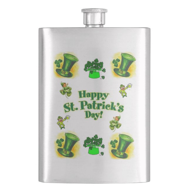 St. Patrick's Day Flask Flachmann (Vorderseite)