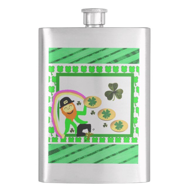 St. Patrick's Day Flask Flachmann (Vorderseite)