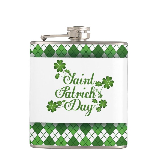 St. Patrick's Day Flask Flachmann (Vorderseite)