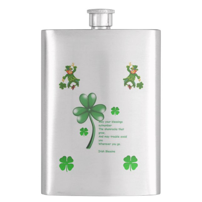 St. Patrick's Day Flask Flachmann (Vorderseite)