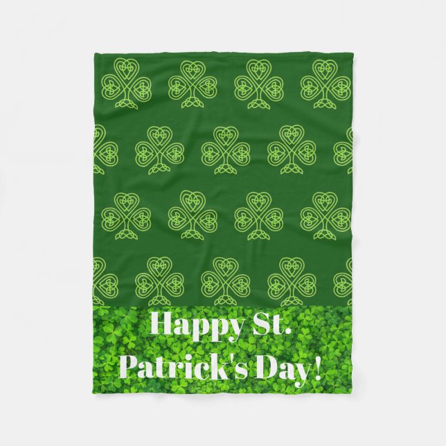 St Patricks Day Fleece Blanket für Rollstuhl (Vorderseite)