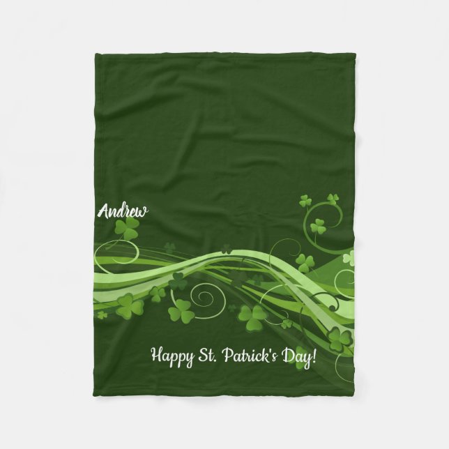 St Patricks Day Fleece Blanket für Rollstuhl (Vorderseite)