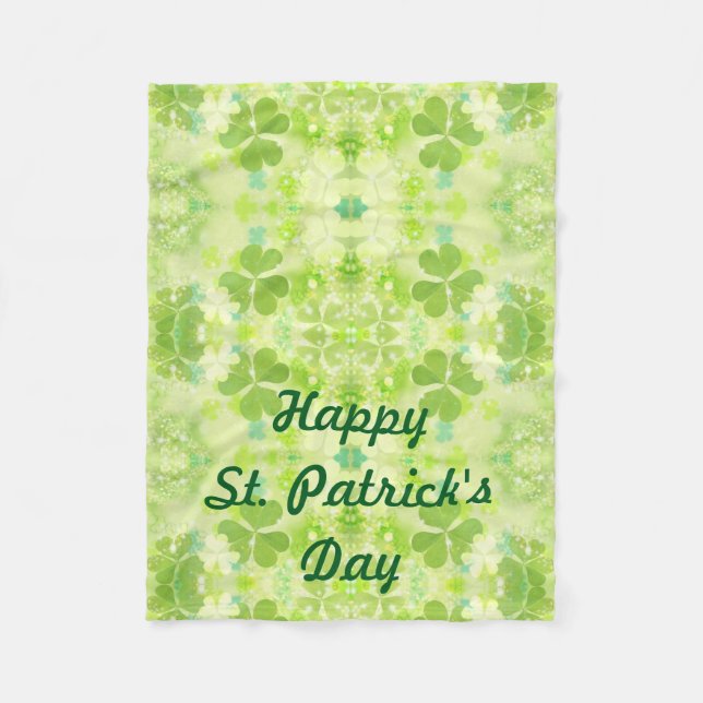 St Patrick's Day Fleece Blanket für Rollstuhl (Vorderseite)