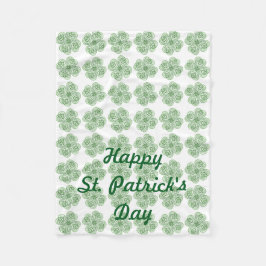 St Patrick's Day Fleece Blanket für Rollstuhl