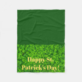 St Patricks Day Fleece Blanket für Rollstuhl