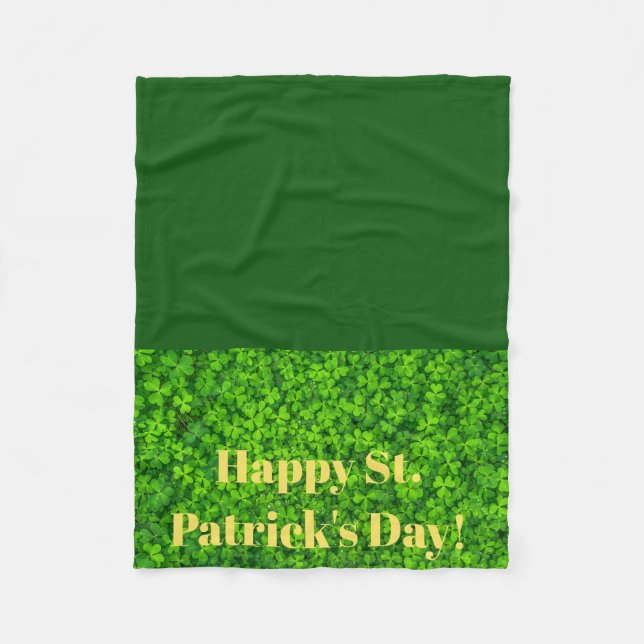 St Patricks Day Fleece Blanket für Rollstuhl (Vorderseite)