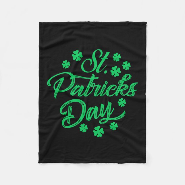 St Patricks Day Fleecedecke (Vorderseite)