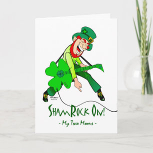 St. Patrick's Day for Rock Star Moms, Rock On Karte