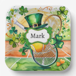 St. Patrick's Day for Tennis Player Party Pappteller