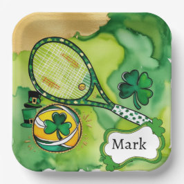 St. Patrick's Day for Tennis Player Party Pappteller