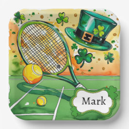 St. Patrick's Day for Tennis Player Party Pappteller