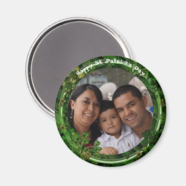 St. Patrick's Day Foto-Magnet Magnet (Vorderseite/Rückseite)