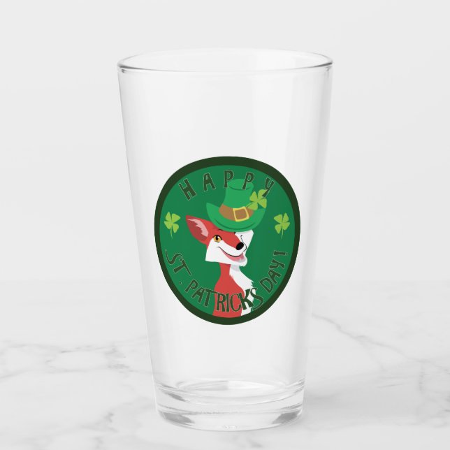 St. Patrick's Day Fox Glas (Vorderseite)