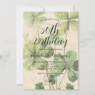St. Patricks Day Frauen 50. Geburtstag Einladung