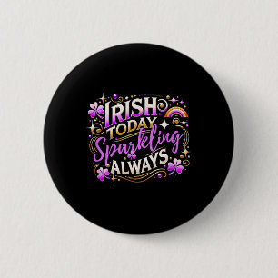 St Patricks Day Frauen Shamrock St Patricks Day Button