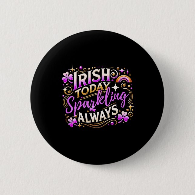 St Patricks Day Frauen Shamrock St Patricks Day  Button (Vorderseite)