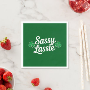 St Patricks Day Freche Göre Lustiger Irischer Serviette
