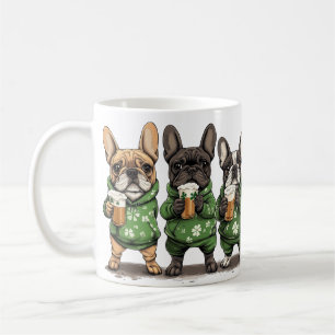 St. Patrick's Day French Bulldogs Kaffeetasse