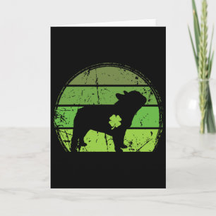 St Patricks Day Frenchie Hunde Liebhaber St Patric Karte