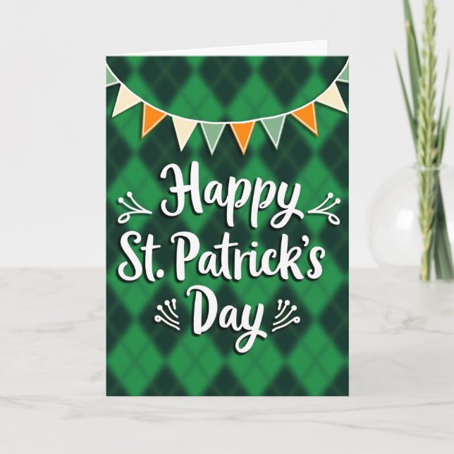 St. Patricks Day Freudige Karte (Vorderseite)
