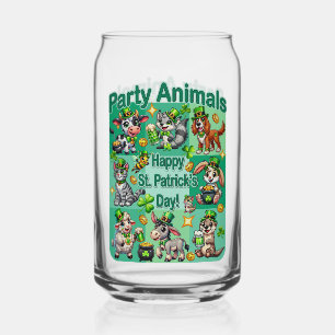 St. Patrick's Day Fun und Adorable "Party Animals" Dosenglas