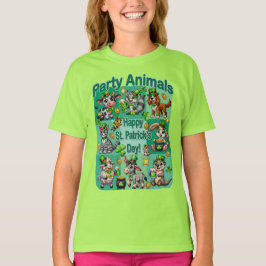 St. Patrick's Day Fun und Adorable "Party Animals" T-Shirt