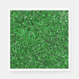 St. Patrick's Day funkeln Glitzer kelly grün Serviette