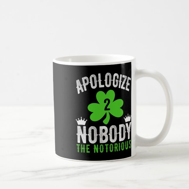 St. Patrick's Day Funny Fighter Drinker Irish Cono Kaffeetasse (Rechts)