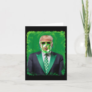 St Patricks Day Funny Irish Trump 47. Präsident Karte