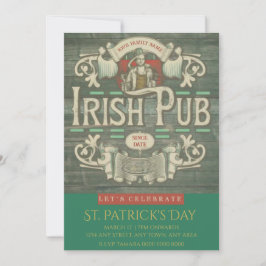 St Patrick's Day Funny Personalisiert Irish Pub Einladung