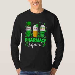 St Patrick's Day Funny Pharmacy Squad Leprechaun P T-Shirt