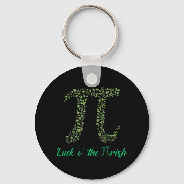 St Patricks Day Funny Pi Luck O' The Pi-rish Gesch Schlüsselanhänger (Vorderseite)
